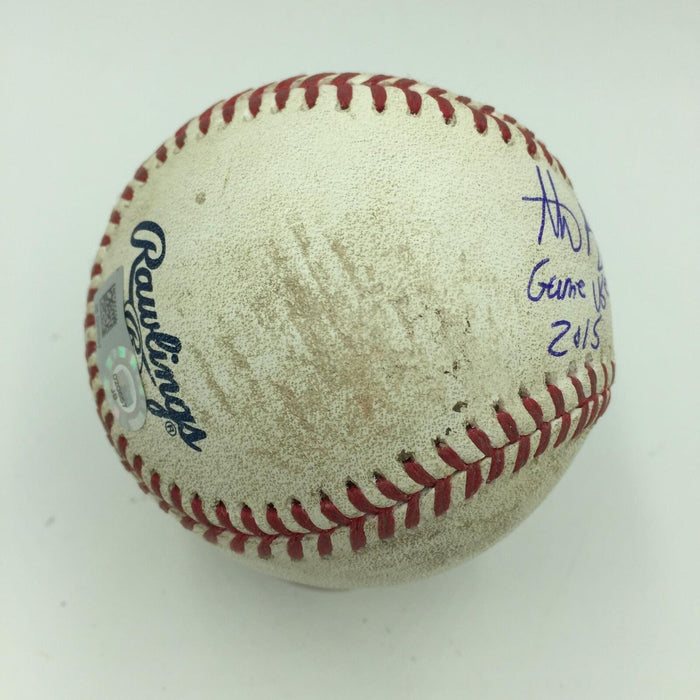 Kris Bryant 2015 ROY & Anthony Rizzo Signed Game Used Baseball MLB Authenticated