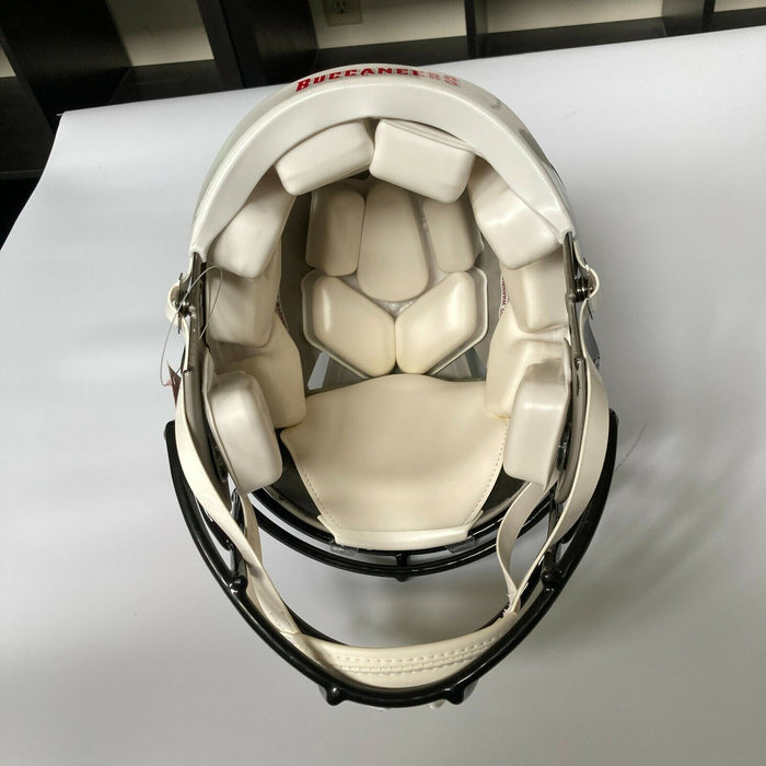 President Donald Trump Full Name Signed Buccaneers Super Bowl Helmet Mint JSA