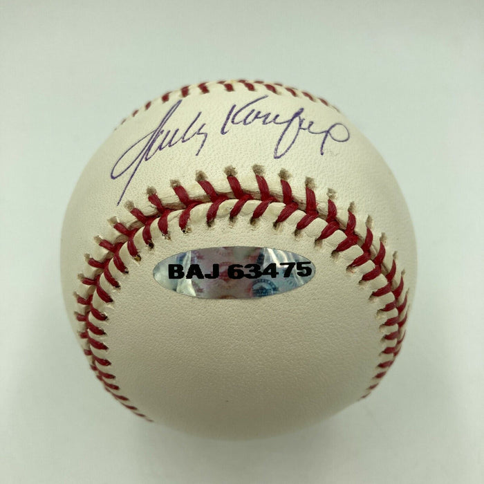 Sandy Koufax Signed Major League Baseball With UDA Upper Deck Authentic COA