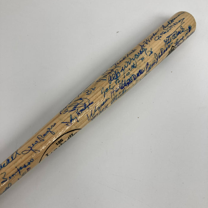 Negro League Legends Multi Signed Mini Baseball Bat 65 Signatures JSA COA