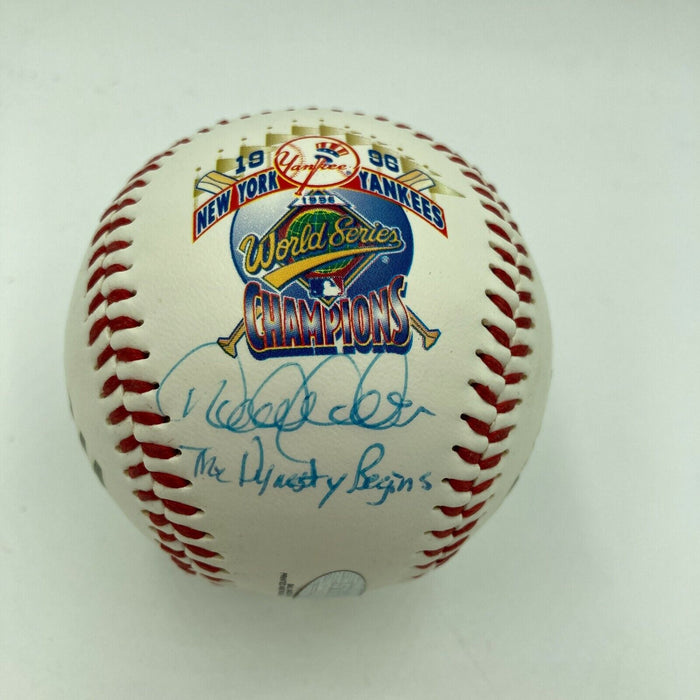 Derek Jeter "The Dynasty Begins" Signed 1996 World Series Baseball Steiner COA