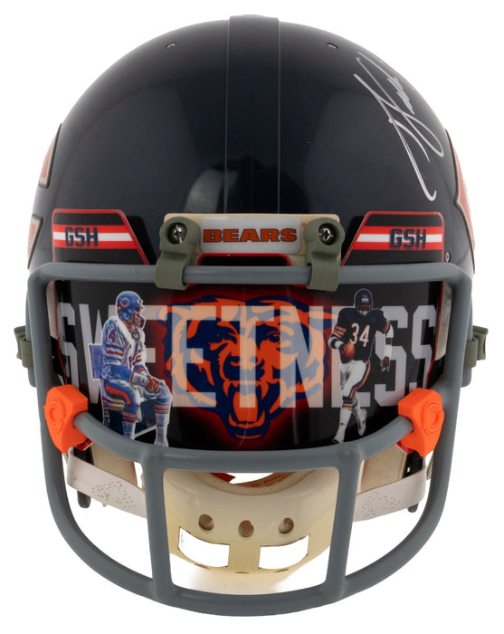 Walter Payton Signed Riddell Authentic Chicago Bears Full Size Helmet JSA COA