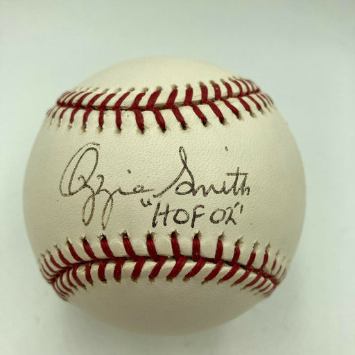 Ozzie Smith Hall Of Fame 2002 Signed Official Major League With JSA COA