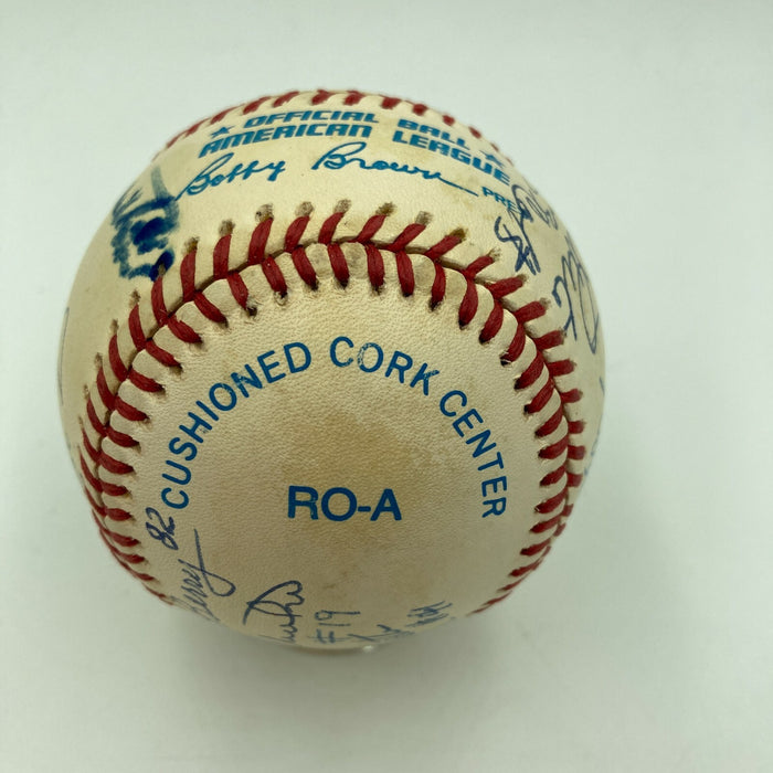 Johnny Unitas Baltimore Colts Hall Of Fame Legends Multi Signed Baseball JSA COA