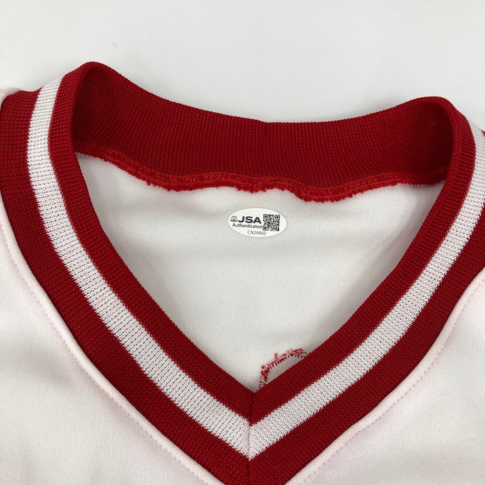 Pete Rose "Hit King #4256 Charlie Hustle" Signed Cincinnati Reds Jersey JSA COA
