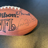 Johnny Unitas Sonny Jurgensen Quarterback Legends Signed Football JSA COA