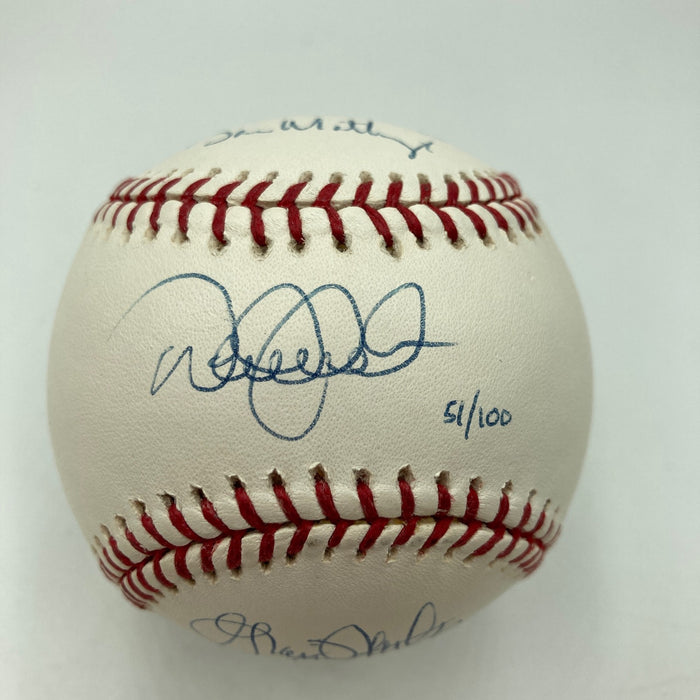Derek Jeter & Don Mattingly Yankees Captains Multi Signed Baseball JSA COA
