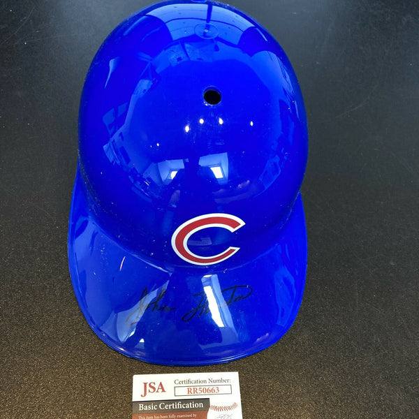 John Hairston Signed Full Size Chicago Cubs Baseball Helmet 1969 Cubs JSA COA