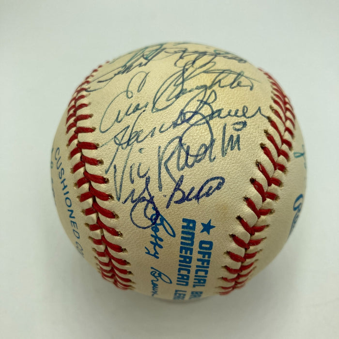 Mickey Mantle Joe Dimaggio Yankees Greats Signed American League Baseball JSA
