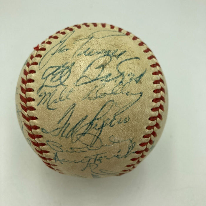 Ted Williams 1956 Boston Red Sox Team Signed Official American League Baseball