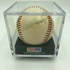 Beautiful Cal Hubbard Single Signed American League Baseball PSA DNA COA HOF