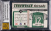 2000 Donruss Elite Throwback Threads Joe Namath Auto Game Jersey BGS 10 #2/100
