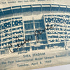 Cleon Jones Twice Signed 1969 New York Mets Shea Stadium Postcard