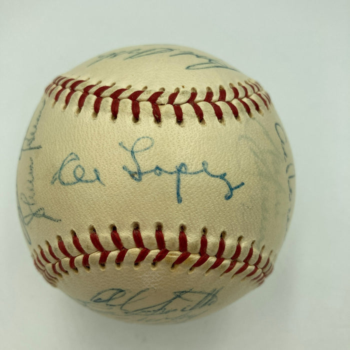 Mickey Mantle 1955 All Star Game Team Signed National League Baseball JSA COA