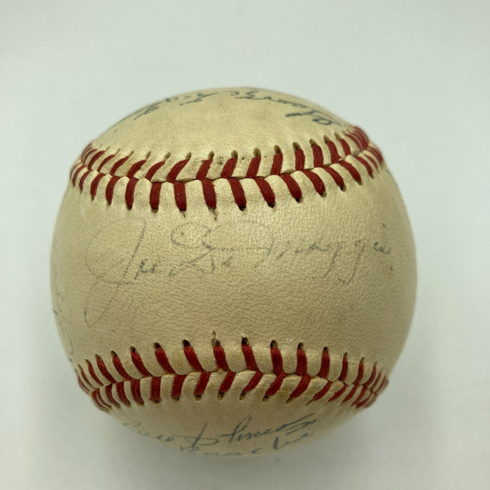 1947 New York Yankees World Series Champs Team Signed Baseball JSA COA