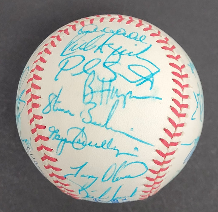 Beautiful 1991 Minnesota Twins World Series Champs Team Signed Baseball JSA COA