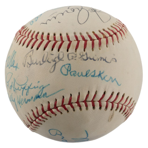 1970's HOF Signed Baseball Red Ruffing Stan Coveleski Joe Cronin Cal Hubbard JSA