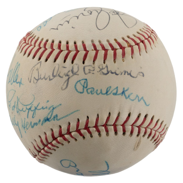 1970's HOF Signed Baseball Red Ruffing Stan Coveleski Joe Cronin Cal Hubbard JSA