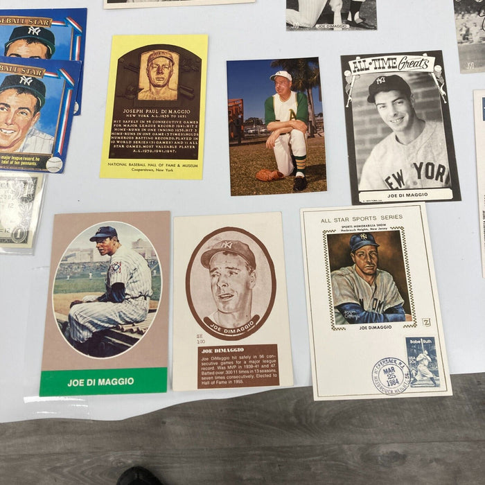 Lot Of (17) Joe Dimaggio Vintage Baseball Cards