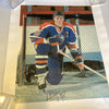 Wayne Gretzky Signed Large 19.5 x 23.5 Canvas Photo Beckett COA