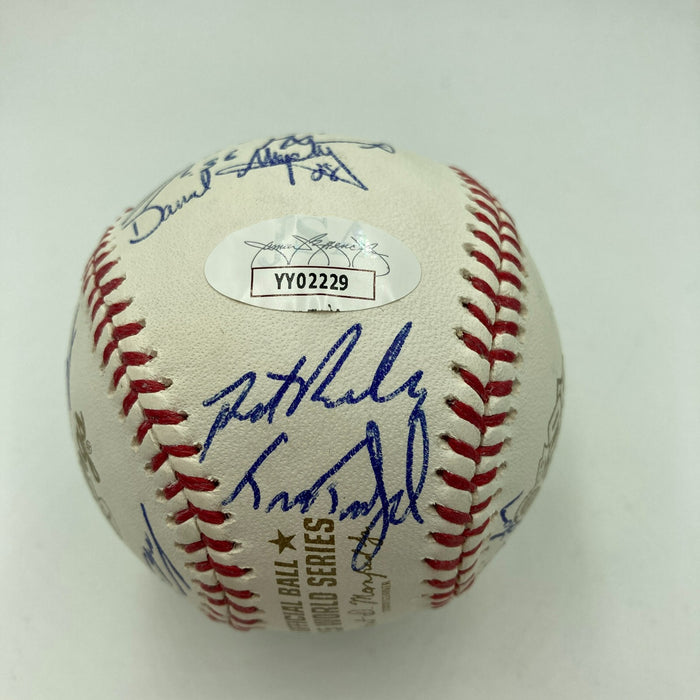 2015 New York Mets NL Champs Team Signed World Series Baseball JSA COA