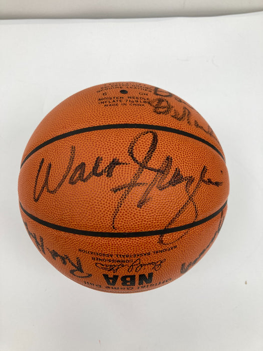 1969 - 1970 New York Knicks NBA Champs Team Signed Basketball JSA COA