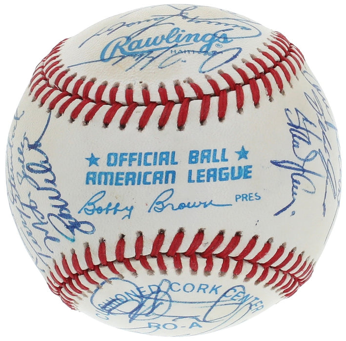 1989 Oakland A's World Series Champs Team Signed Baseball JSA COA