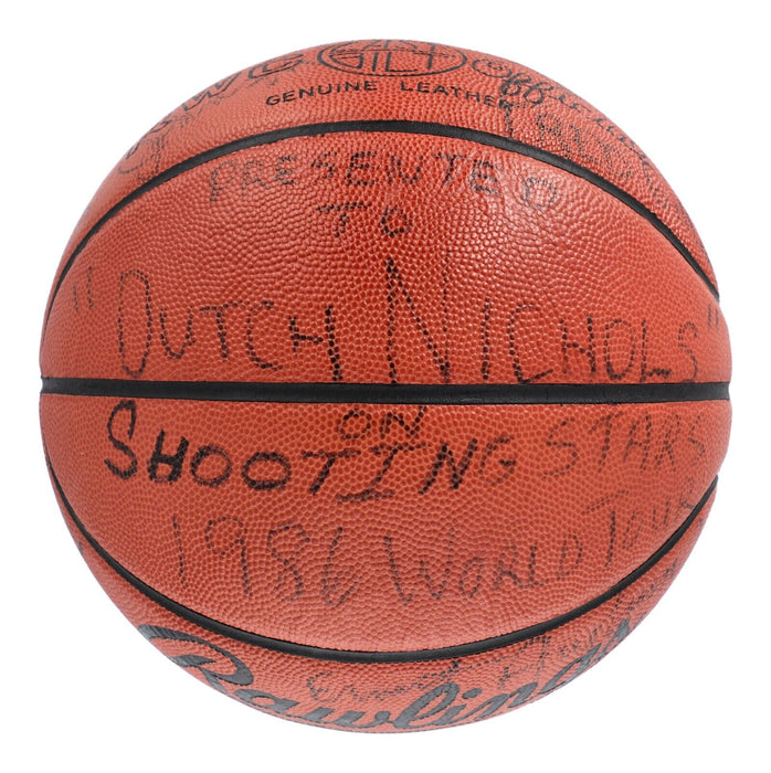 Pete Maravich "Pistol Pete" NBA Legends Multi Signed Basketball Beckett COA