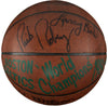 1981 Finals Game Winning Game Used Signed Basketball Boston Celtics NBA Champs