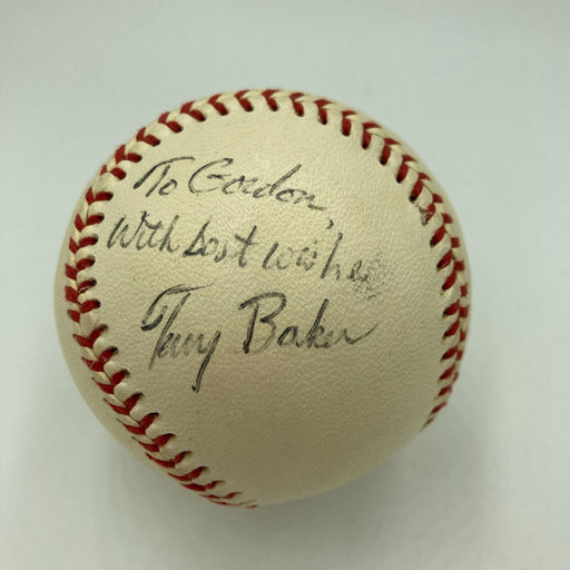 Terry Baker Signed Vintage AL Baseball Heisman Trophy Winner JSA COA