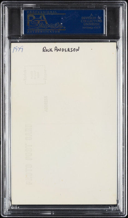 Rick Anderson (Dec. 1989) Signed Autographed Mariners Postcard Photo PSA DNA COA
