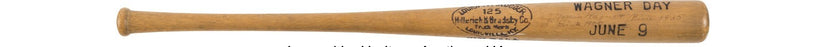 Honus Wagner Signed Louisville Slugger Honus Wagner Day Mini Baseball Bat BAS