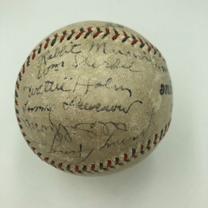 1928 St. Louis Cardinals NL Champs Team Signed Baseball Grover Alexander JSA COA