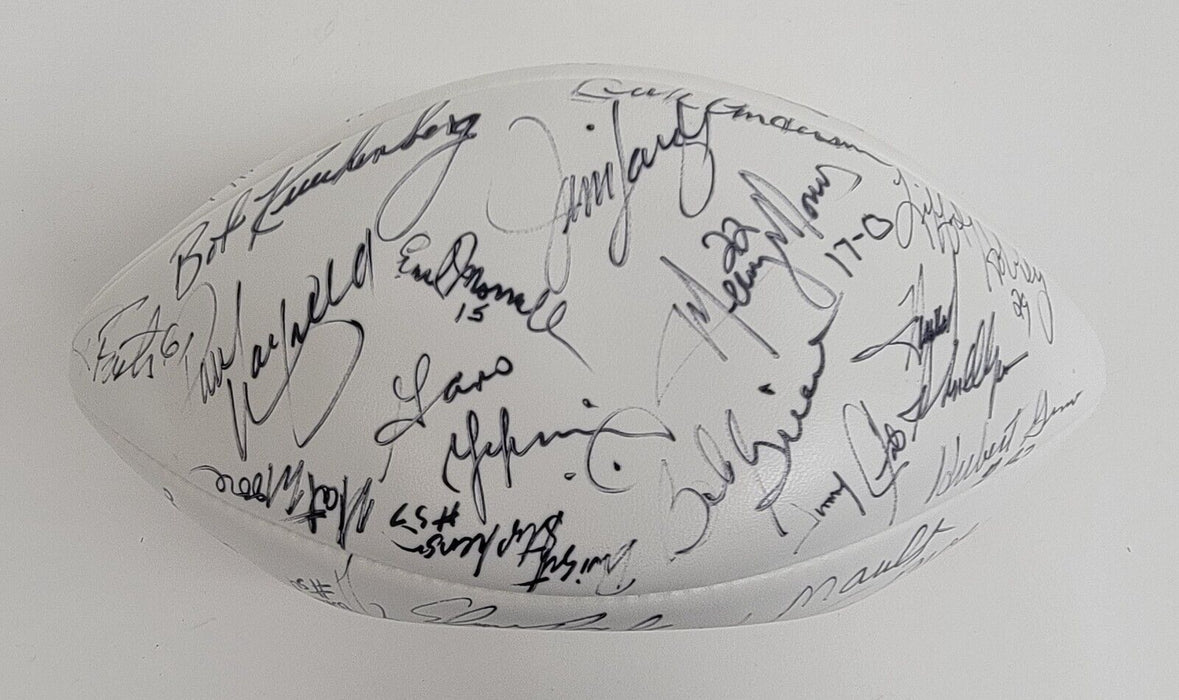 1972 Miami Dolphins Super Bowl Champs Team Signed Football 38 Sigs Beckett COA