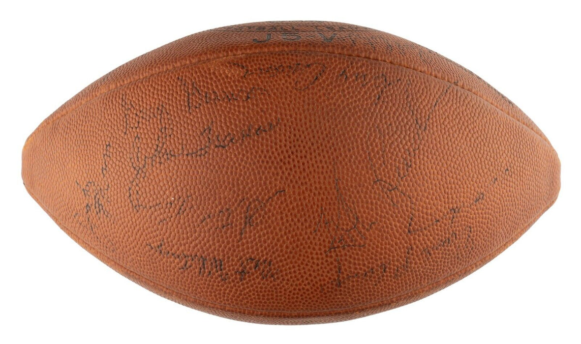 1966 San Diego Chargers Team Signed Spalding AFL Official Game Football JSA COA