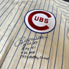 Billy Williams Signed Heavily Inscribed STATS 1969 Chicago Cubs Jersey JSA COA