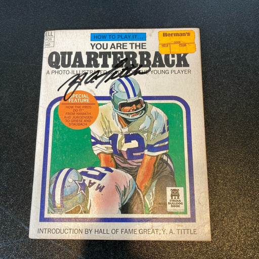 Y.A. Tittle Signed You Are The Quarterback Vintage Book