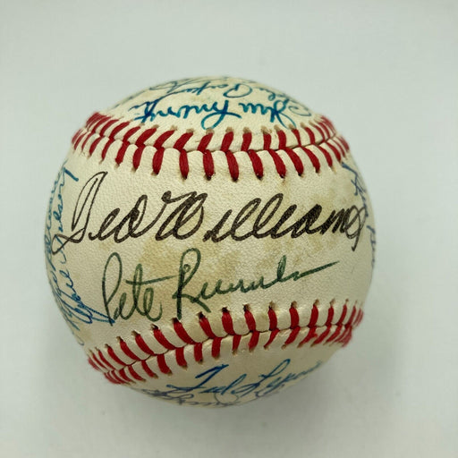 Ted Williams Boston Red Sox Legends Multi Signed Baseball 28 Signatures PSA DNA