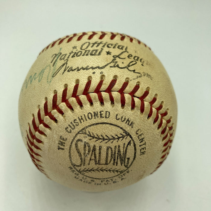 Muhammad Ali Signed Vintage 1960's National League Giles Baseball Beckett COA