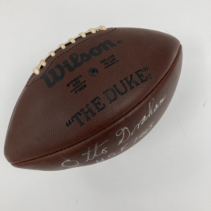 Otto Graham HOF 1965 Signed Wilson NFL Game Football JSA COA