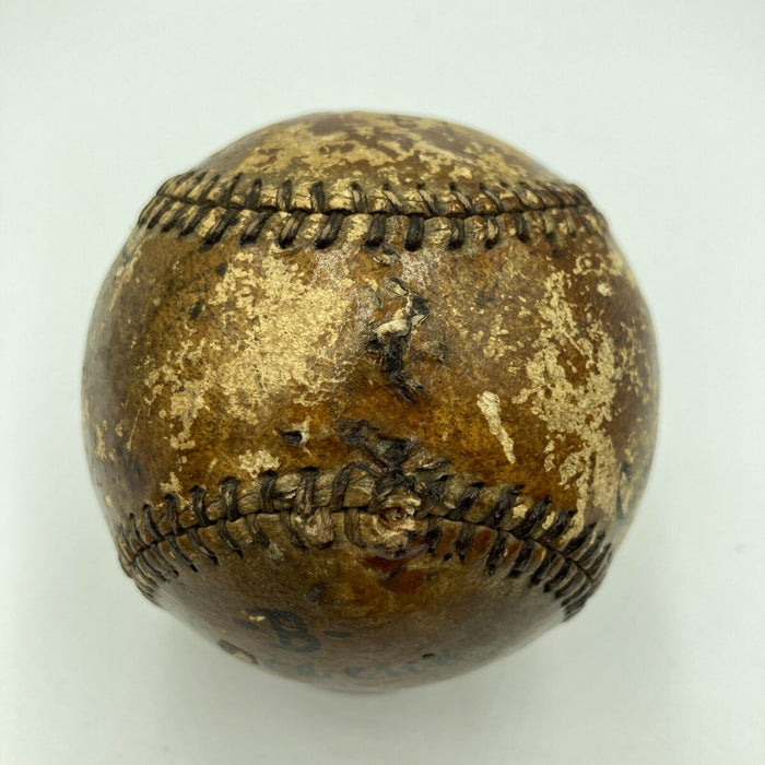 Historic Buffalo vs. Jersey City 1904 Signed Game Used Last Game Trophy Baseball