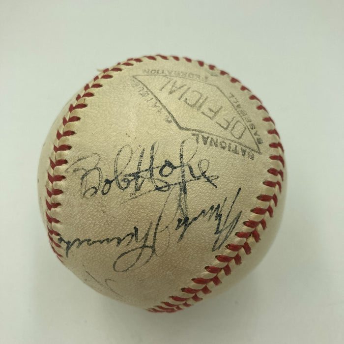 Babe Ruth & Ty Cobb Hall Of Fame Multi Signed Baseball JSA COA