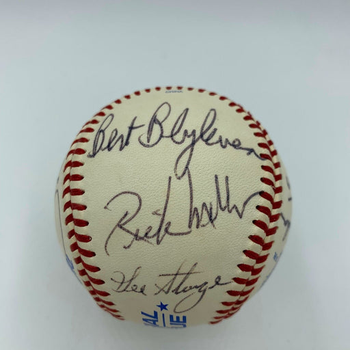 Minnesota Twins Legends Multi Signed Baseball With JSA COA Bert Blyleven