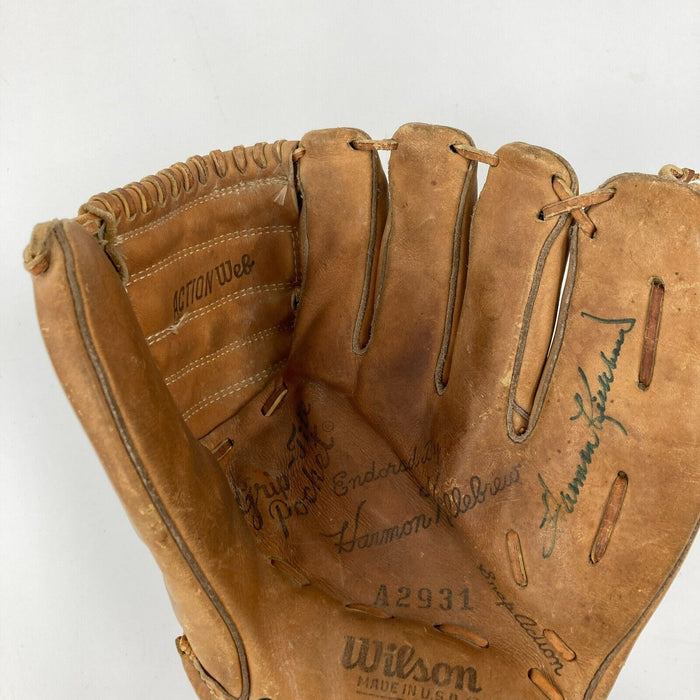 Harmon Killebrew Signed 1950's Wilson Game Model Baseball Glove JSA COA