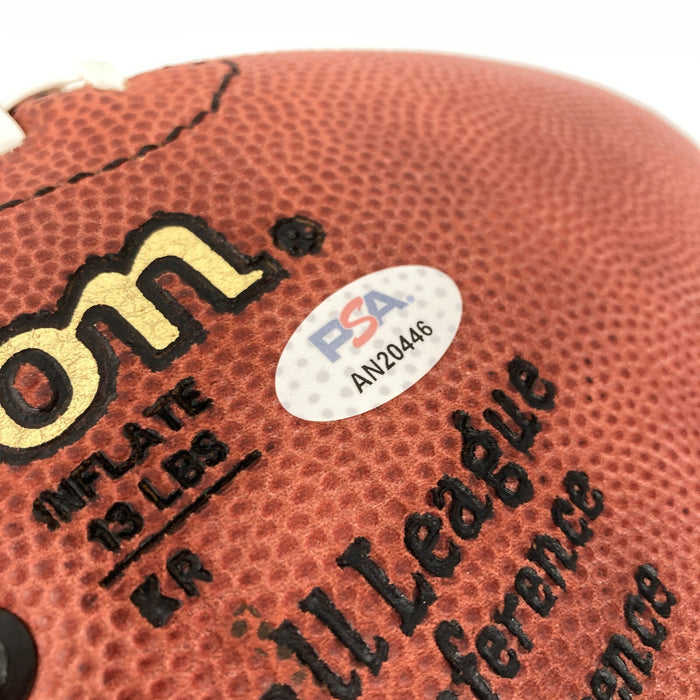 Len Dawson Super Bowl MVP Signed Wilson NFL Football PSA DNA COA