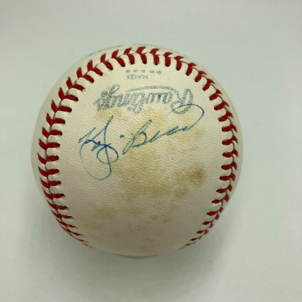 Yogi Berra Signed Vintage American League Macphail Baseball PSA DNA COA