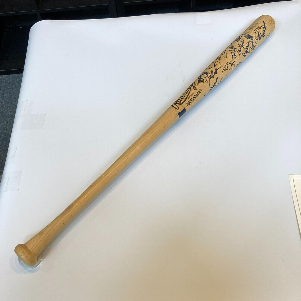 1993 New York Mets Team Signed Howard Johnson Game Issued Baseball Bat JSA COA