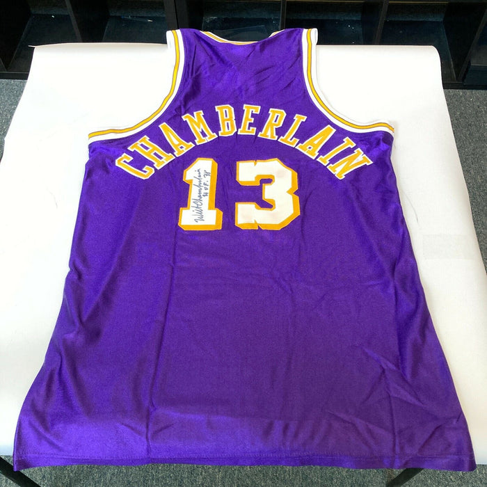 Wilt Chamberlain "Hall Of Fame 1978" Signed 1971 Los Angeles Lakers Jersey JSA