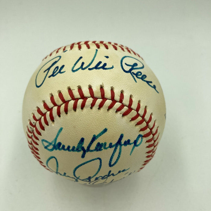 1955 Brooklyn Dodgers World Series Champs Team Signed Baseball Sandy Koufax PSA