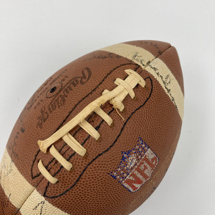 1970 Kansas City Chiefs Team Signed Vintage Rawlings Football